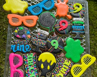 Glow in the dark/ Neon sugar Cookies