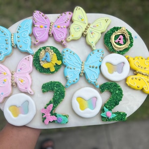 Custom Butterfly sugar cookies