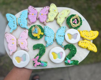 Custom Butterfly sugar cookies