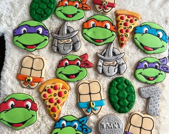 Ninja turtle inspire sugar cookies