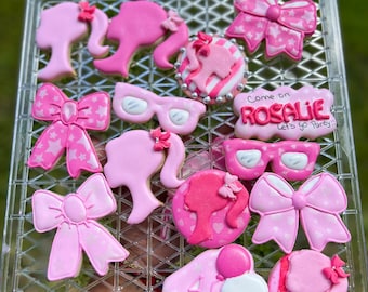 Barbie custom sugar cookies