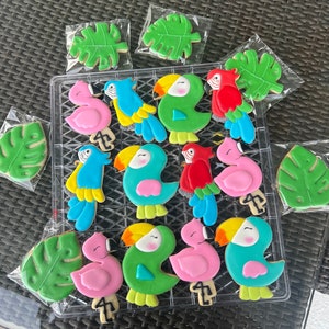 Parrot/Birds sugar cookies