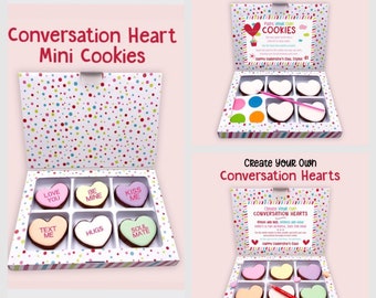 Valentine 6 mini cookies box