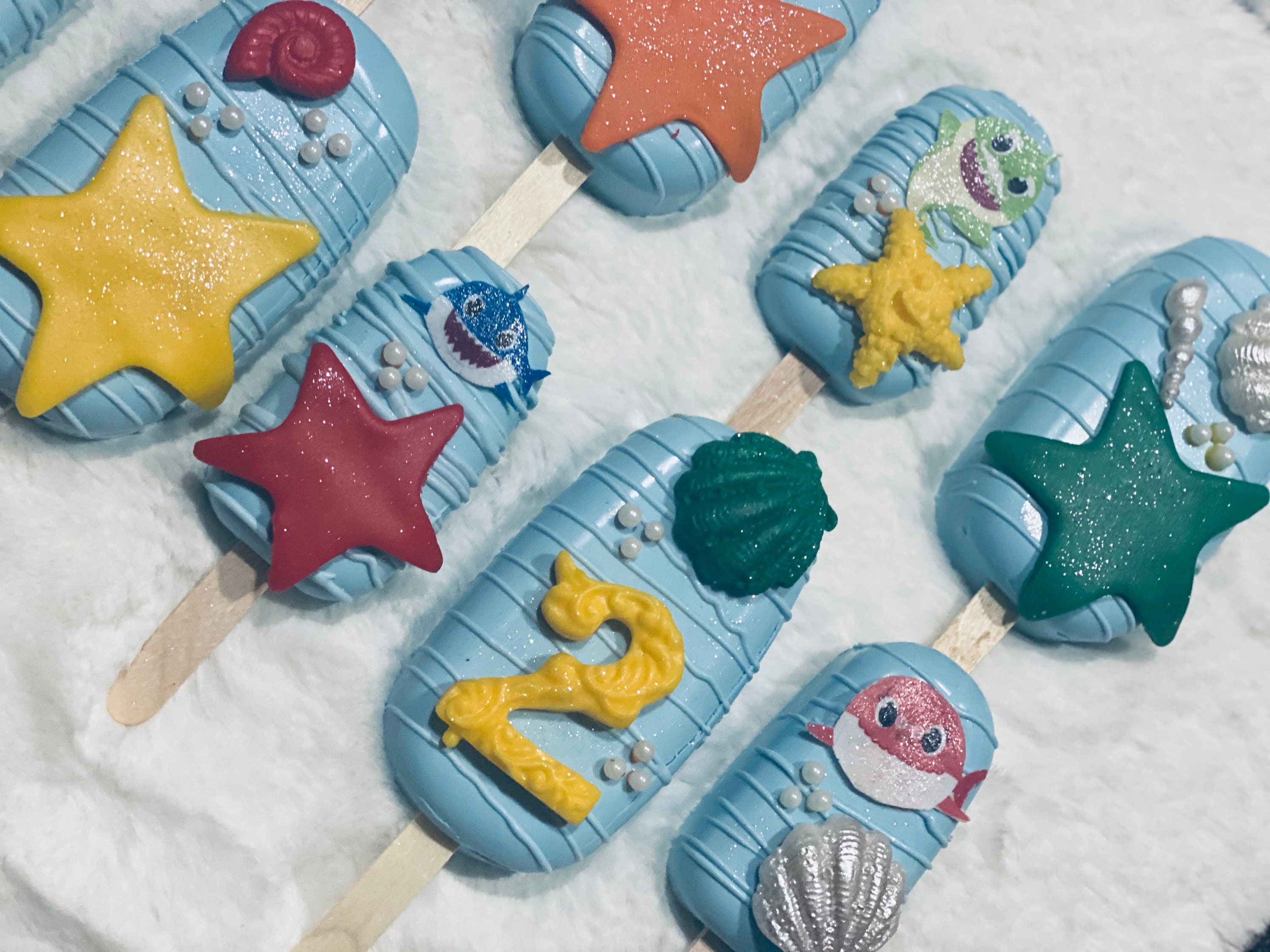 Baby Shark Cakesicles Etsy Singapore