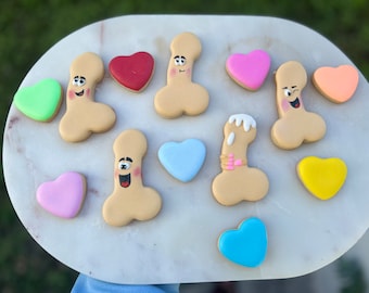 Custom Adult Theme Bachelorette Cookies (no hearts unless request it)