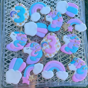 Custom Unicorn Cookies