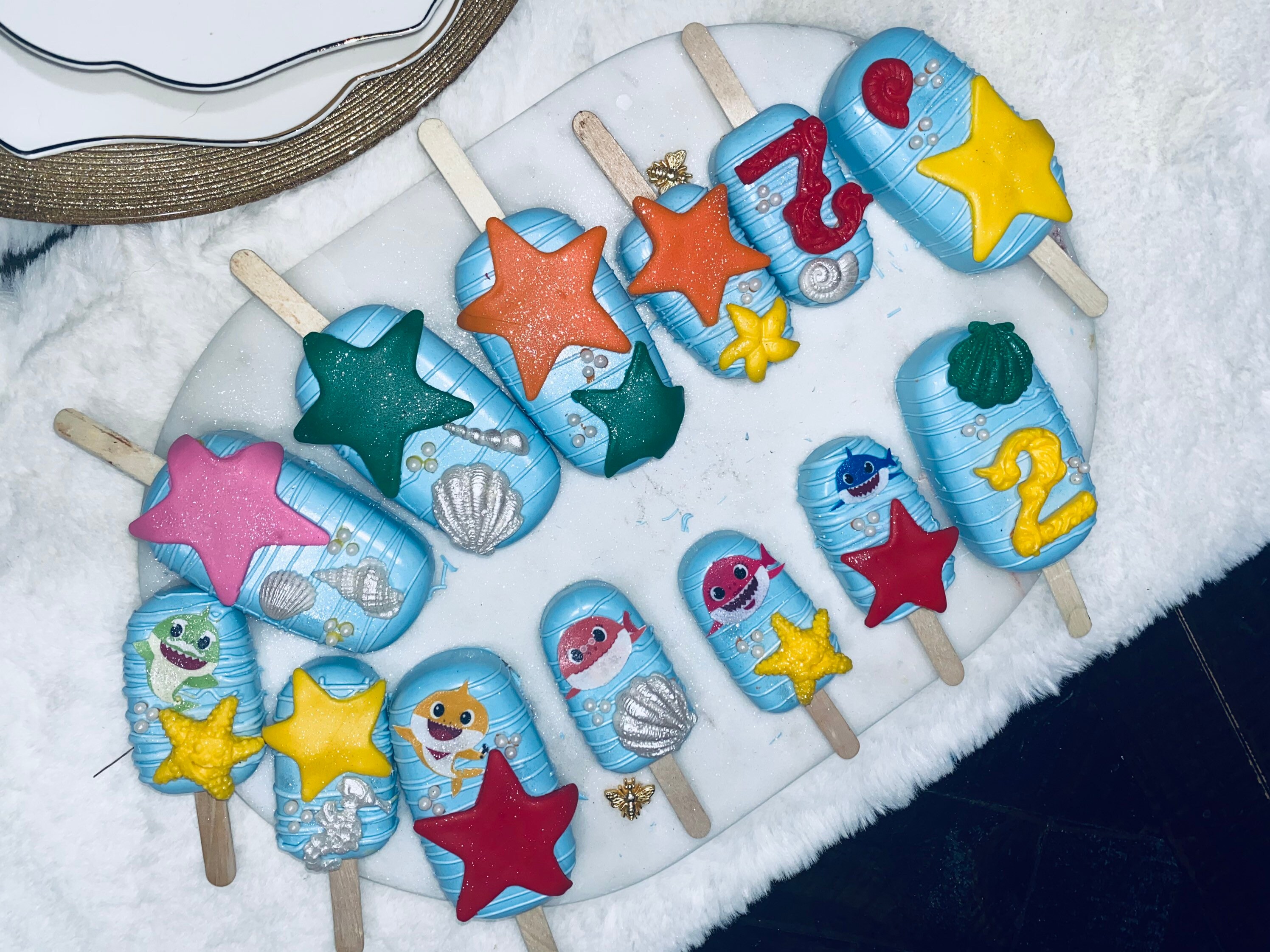 Baby Shark Cakesicles Etsy Singapore