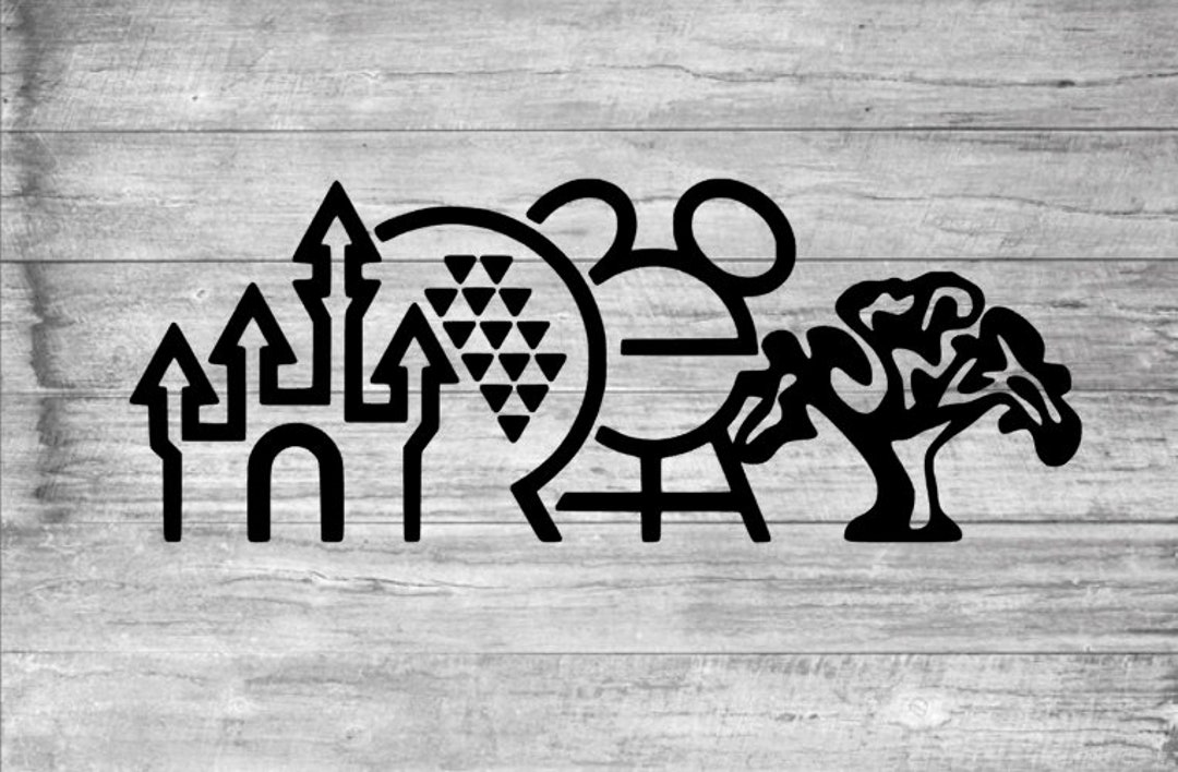 Disney Park Decal Disney Park Sticker Disney Parks EPCOT Etsy