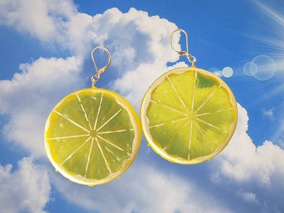 Orecchini A Forma Di Frutta, Divertenti E Carini, Limone E Caramelle, Leggeri E Eleganti Per Donna