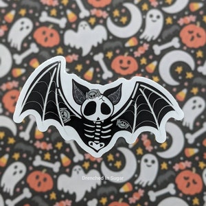 Cute Skeleton Animal Vinyl Stickers, Kawaii Spooky Boney Babies - Etsy