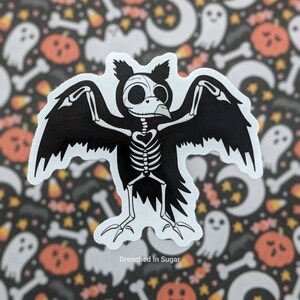 Cute Skeleton Animal Vinyl Stickers, Kawaii Spooky Boney Babies - Etsy