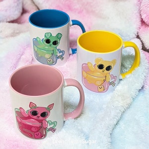 Cute Ceramic Mug, Kawaii Cute-Tea Animal Cup, Kawaii Animal Mug