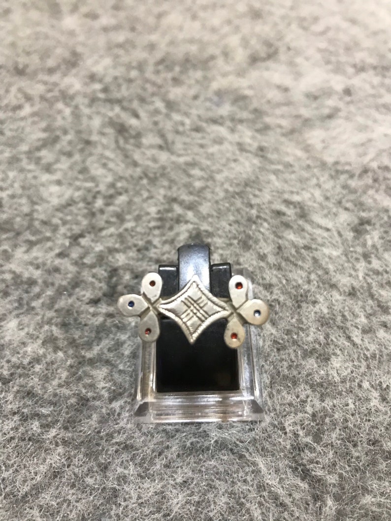 Antique Saharien Silver Ring From Morocco,Handmade Silver Ring,Tuareg Ring,Size US:9,Moroccan Jewelry
