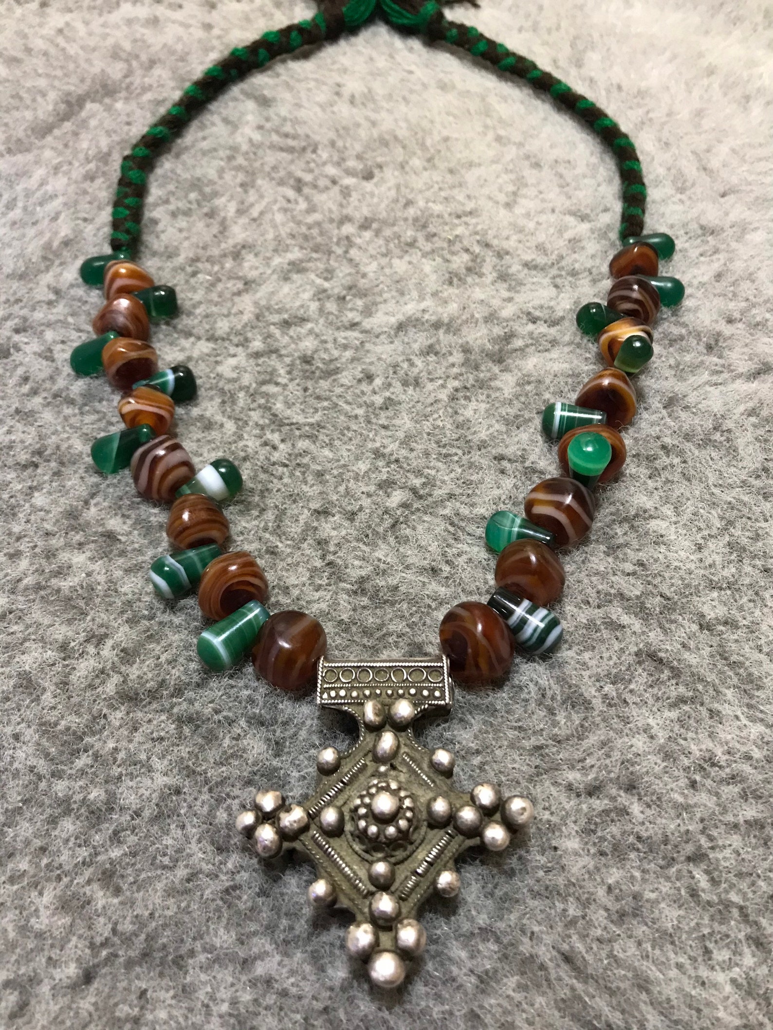 Berber Cross Necklace From Morocco,berber Silver Boghdad,berber Amulet,moroccan Jewelry Etsy