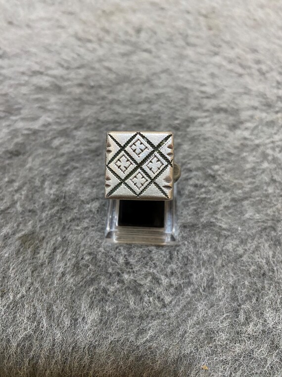 Antique Solid Large Silver Ring From Morocco,Berb… - image 2