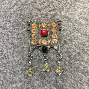 Antique Silver Berber Hirz Pendant From Morocco,Old Moroccan Hirz,Berber Amulet,Moroccan Jewelry