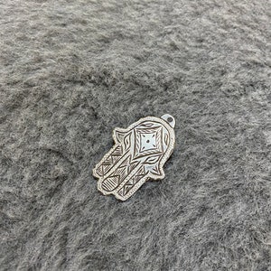 Morocco- Berber Silver Khamsa Pendant, Berber Hamsa, Hand Of Fatima, Berber Amulet, Gift For Her, Moroccan Jewelry