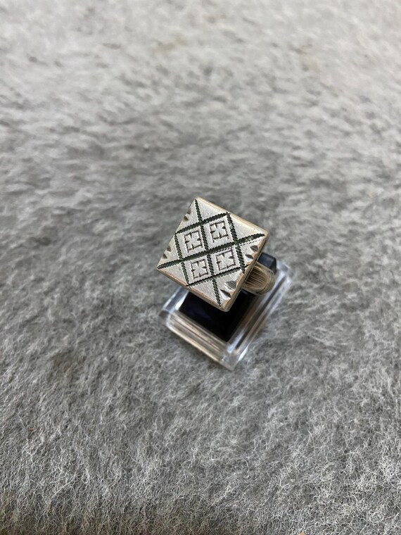 Antique Solid Large Silver Ring From Morocco,Berb… - image 1