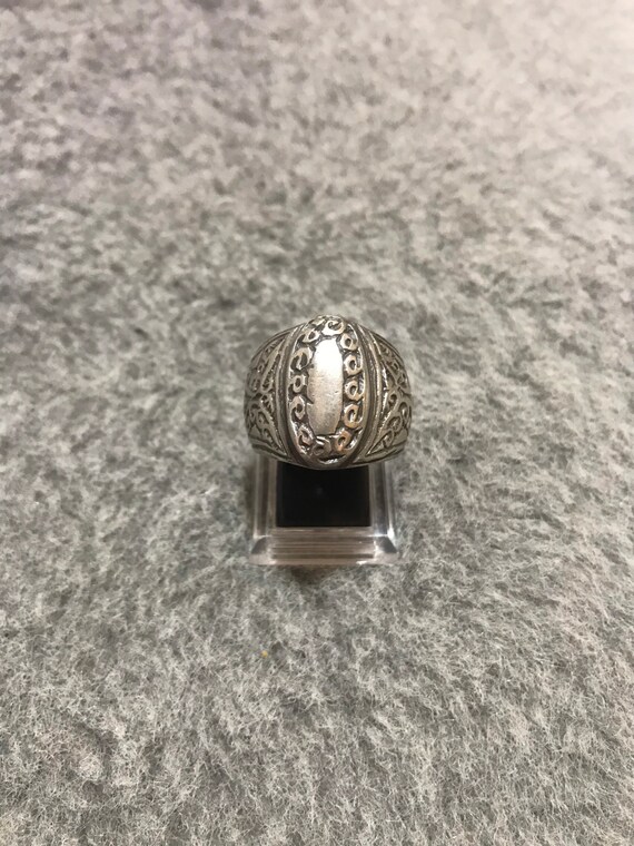 Antique Solid Large Silver Ring From Morocco,Berb… - image 1