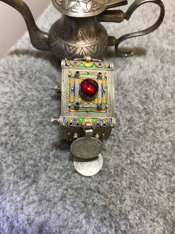 Antique Berber Silver Bracelet From Morocco,Berbe… - image 3