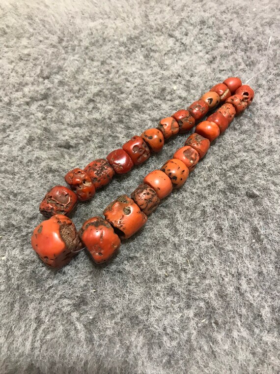 Old Moroccan Natural Coral Beads,Antique Coral,Ber