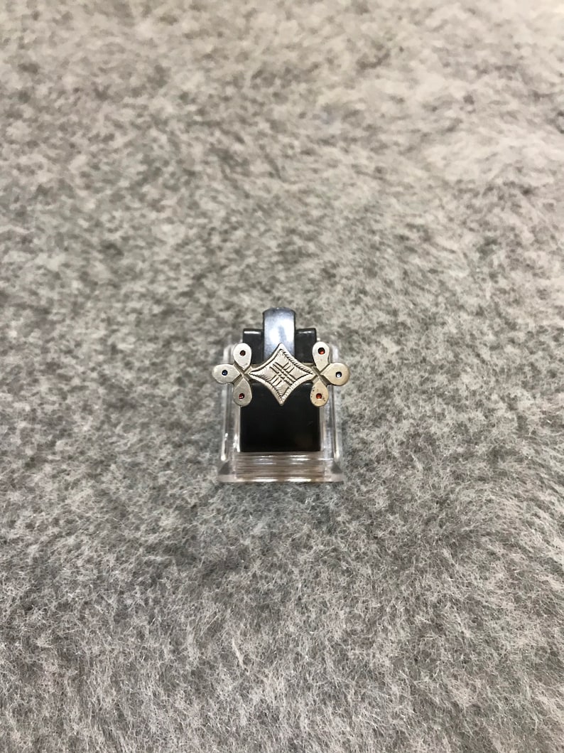 Antique Saharien Silver Ring From Morocco,Handmade Silver Ring,Tuareg Ring,Size US:9,Moroccan Jewelry