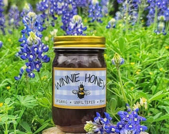 1 LB Jar Raw Texas Wildflower Honey
