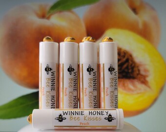 PEACH Lip Balm | Beeswax Lip Balm | Lip Gloss | Natural Lip Balm | Organic Lip Balm | Chapstick