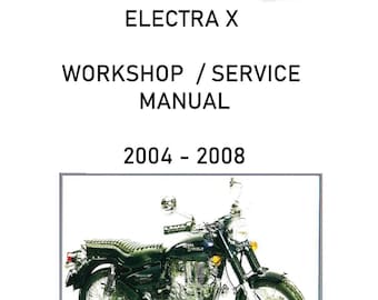 Royal Enfield Electra X 2004 - 2008 Service Werkstatt Reparaturanleitung Reprint
