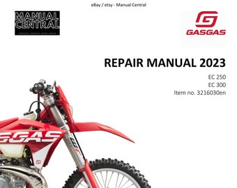 Gasgas 2023 -  EC 250 EC 300 - Workshop Service Repair Manual Reprinted