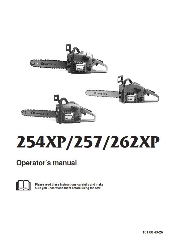 Husqvarna Chainsaw 254Xp 257 262Xp Operator Manual Reprinted Comb.