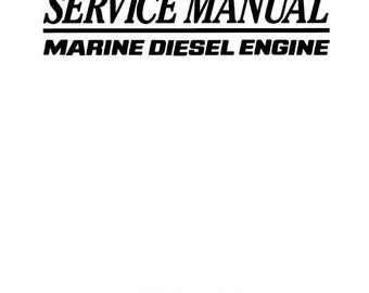 Yanmar 6Ly2-Ste 6Ly2a-Stp 6Lya-Stp Service Manual Marine Engine Reprinted