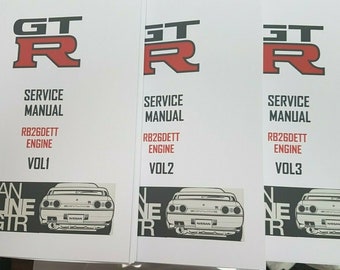 NISSAN R32 Gtr Skyline Werkstatt Service Handbuch Motor Rb26dett Reprinted