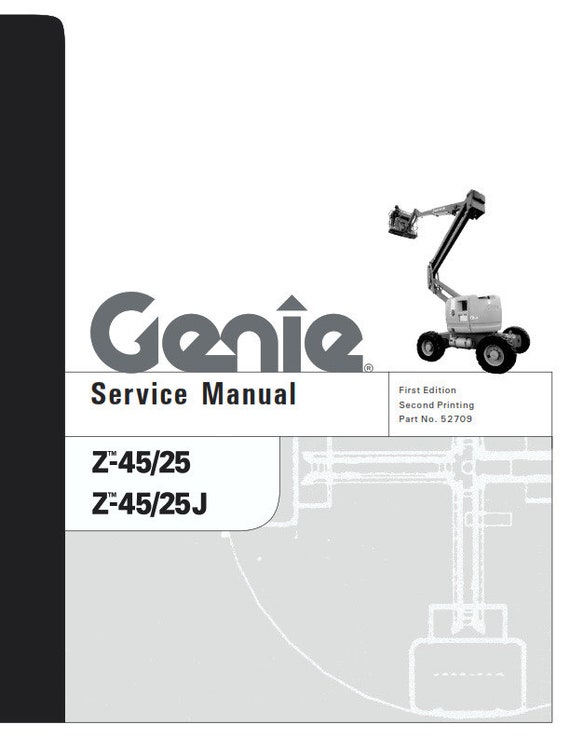 Genie Z-45/25 Z-45/25J Service Workshop Repair Manual Reprinted