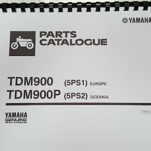 Yamaha Tdm900 Tdm900p Parts Manual Reprint Comb Bound