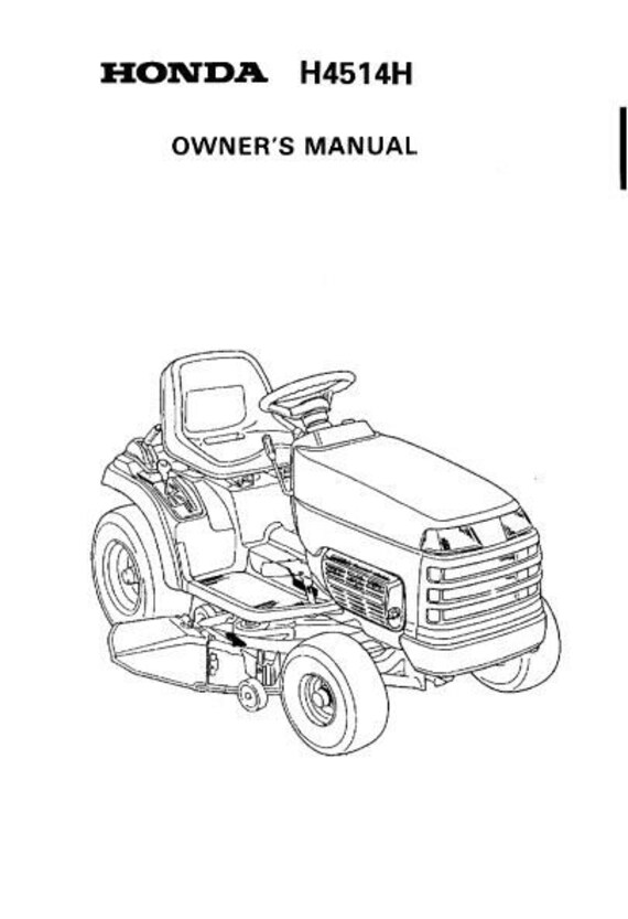 Honda mower 2024 owners manual