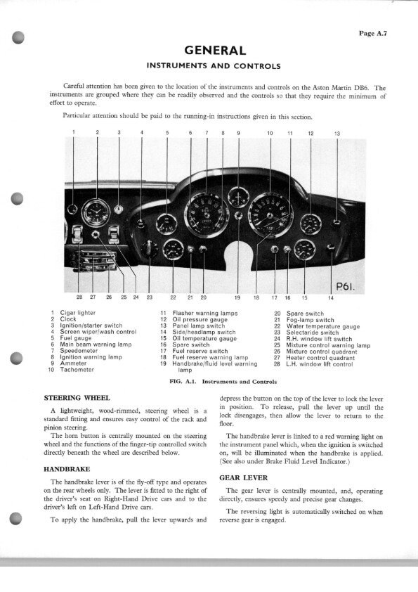 Aston Martin Db6 Manual Reprinted Comb Bound Etsy