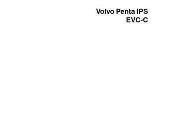 Volvo Penta Ips 350 400 500 600 D4-260D D6-310D D6-370D D6-435D Elektrischer Druck