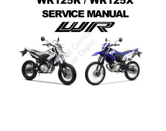 Yamaha Wr125r Wr125x Workshop Service Repair Manual Reprinted Comb Bound