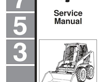 Bobcat 753 Service Handbuch Nachdruck Kamm gebunden
