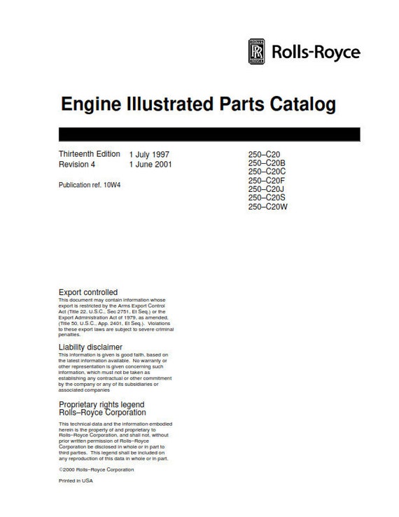Rolls Royce Parts Catalogue Catalog Library