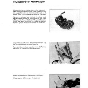 Husqvarna 1980 to 1985 Primary Kick Engine Repair Workshop Service Manual Reprinted Comb Bound image 3