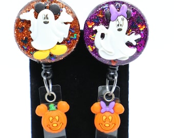 Mouse Head Pumpkin Badge Reel/ Halloween Badge Reel/nurse Badge  Reel/teacher Badge Reel/fall Accessory/halloween Jewelry -  UK