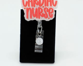 Porta badge per infermieri cardiologici, porta badge per infermieri professionali (RN), porta badge per infermieri di telemetria