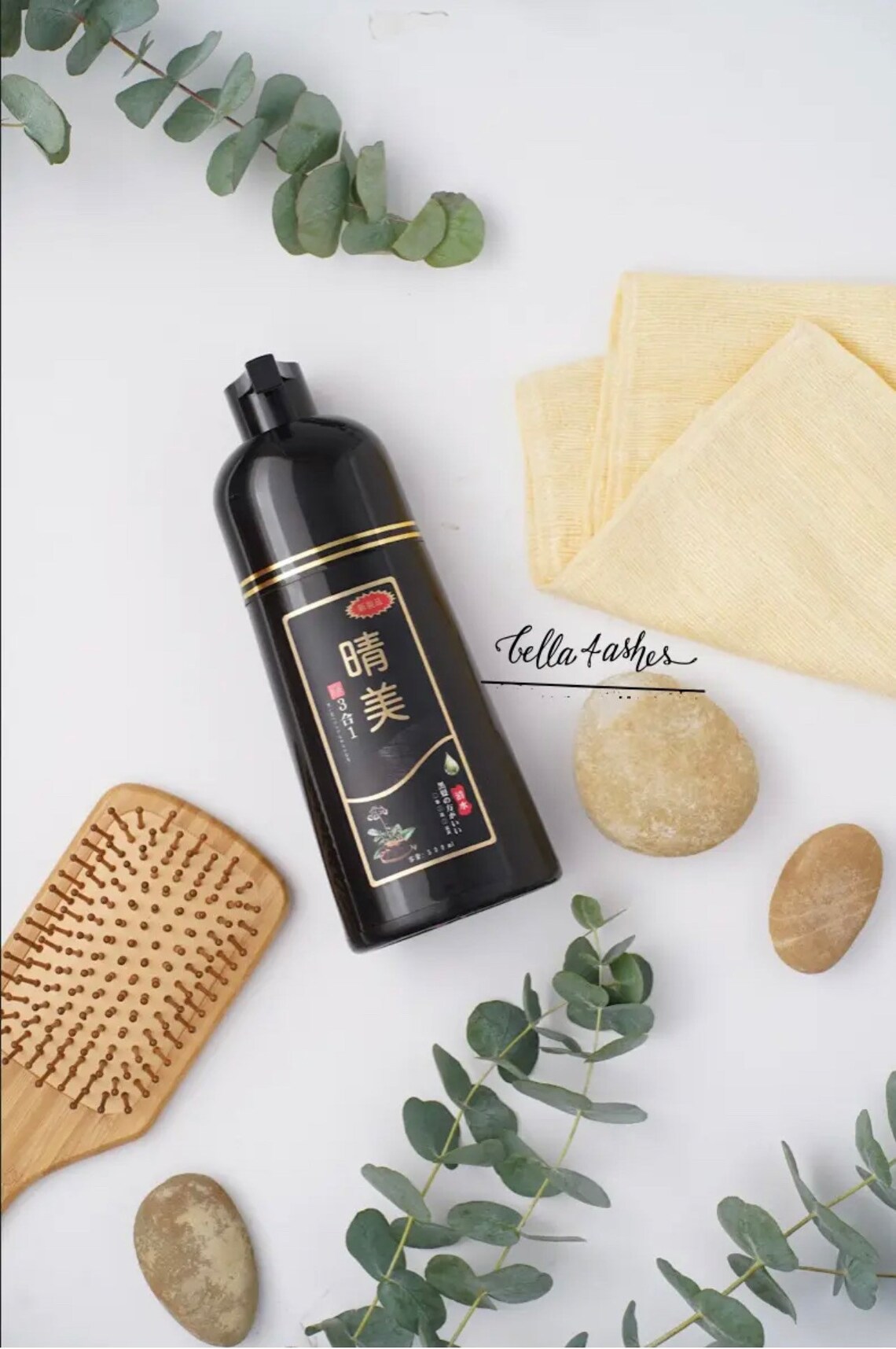 KOMI Shampoo Hair Dye for Gray Hair Dầu Gội Phủ Bạc BLACK Etsy