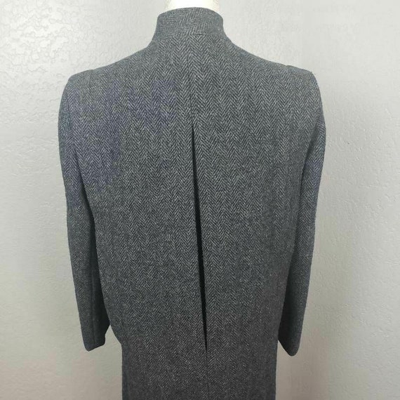 I. Magnin Womens Jacket Coat Gray Herringbone Woo… - image 7