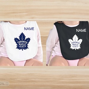 Toronto Maple Leafs Lätzchen, NHL Logo, Baby Lätzchen mit Namen, Säugling unisex Lätzchen