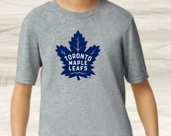 T-shirt de la feuille d'érable de Toronto, chemise de hockey de la LNH, chemise de sport pour jeunes