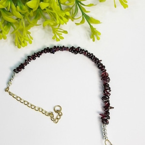 Natural Garnet Gemstone Bracelet
