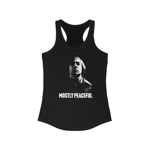 Mostly Peaceful No Country for Old Men Anton Chigurh Women's Ideal Racerback Tank